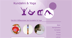 Desktop Screenshot of kundalini-und-yoga.de